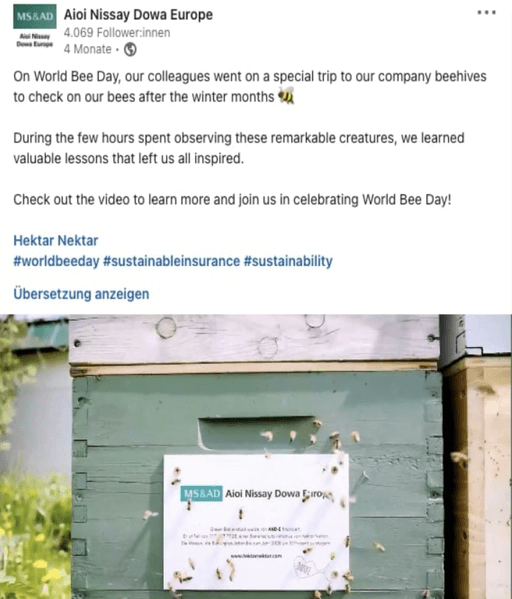 Bee-wusstsein bei einer breiten Community