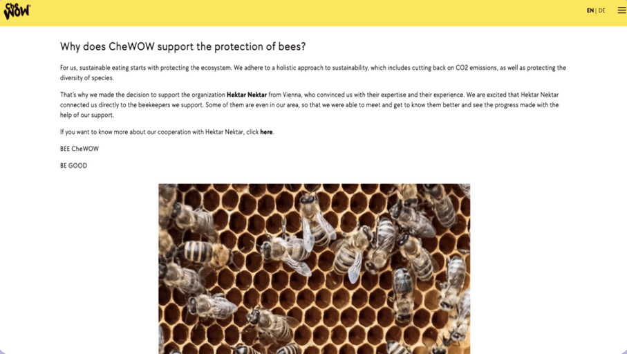 Hohe Markenglaubwürdigkeit durch Artenschutz