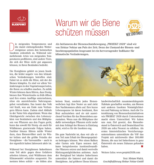 Infos für Vertriebspartner im VAV-Magazin